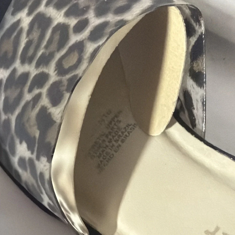 Naturalizer‎ Women's Open Toe Sandle Slip On Mule Cheetah Print Size 8